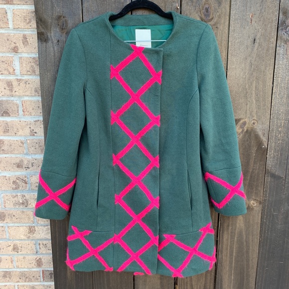 Anthropologie Jackets & Blazers - Anthropologie Elevenses Tamarisk Lattice Coat 6